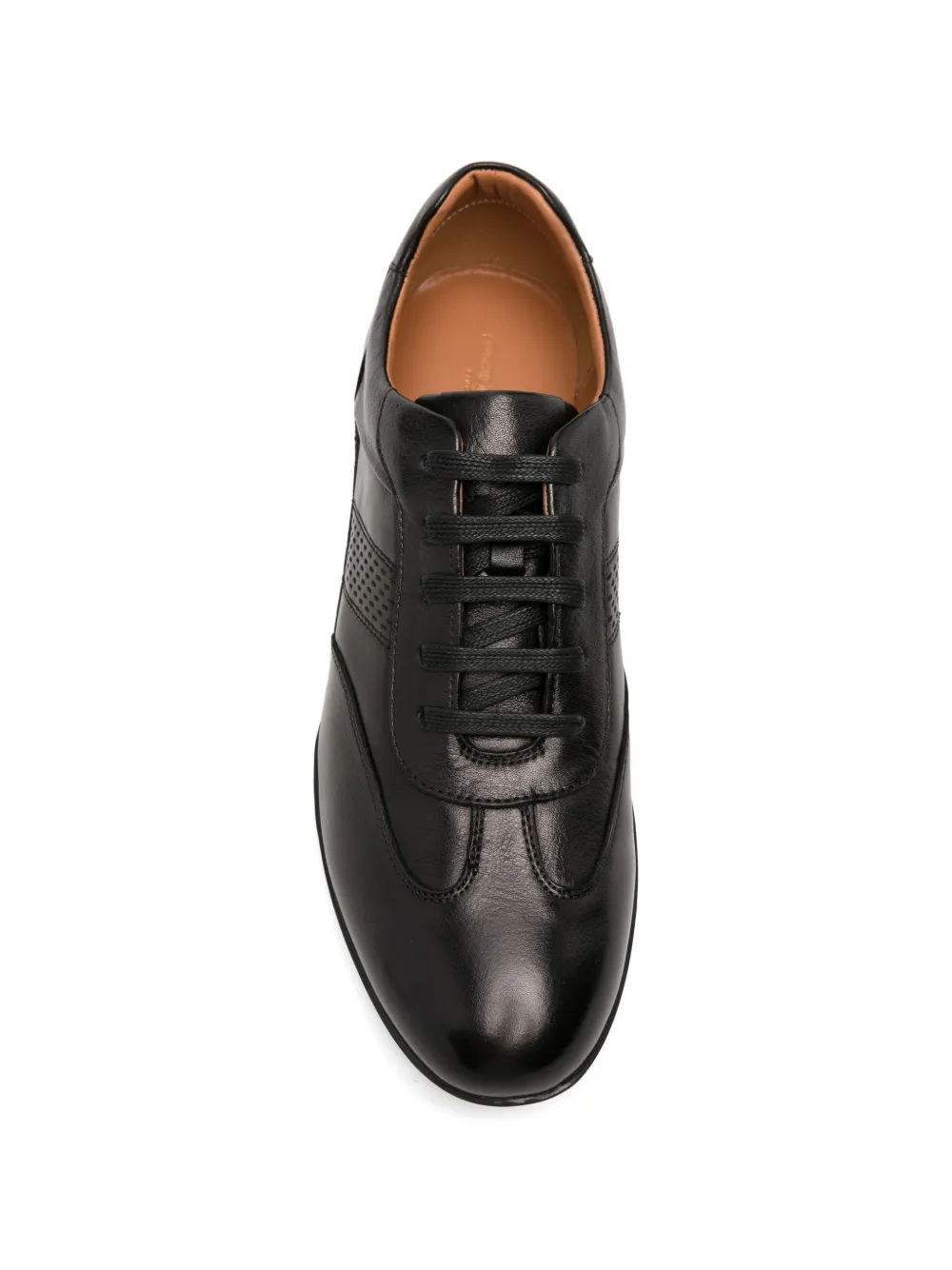 SERGIO MORETTI FIRENZE Leren sneakers Zwart