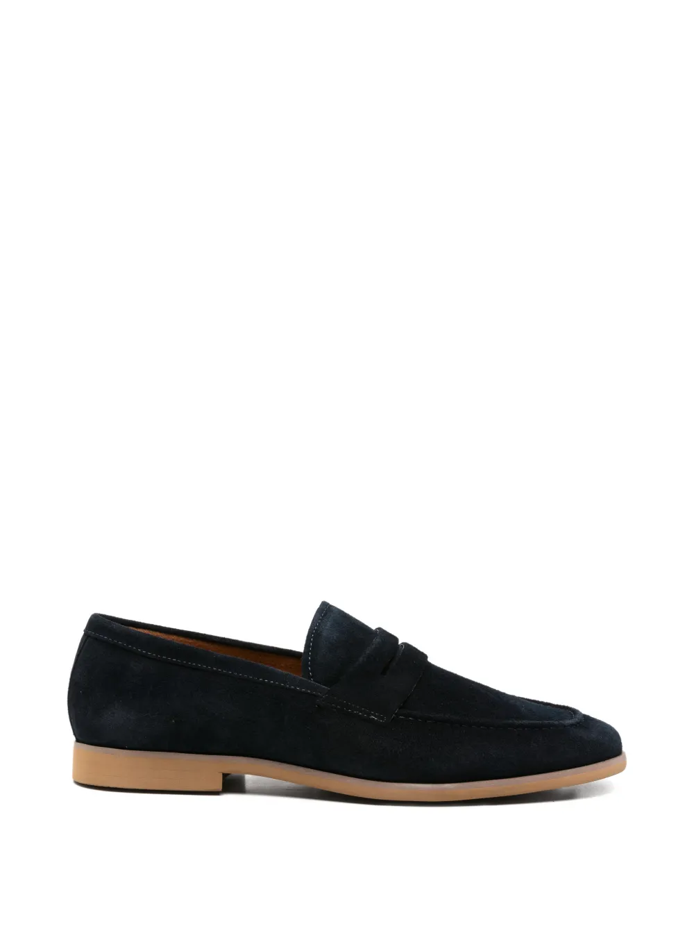 SERGIO MORETTI FIRENZE suede penny slot loafers - Blu