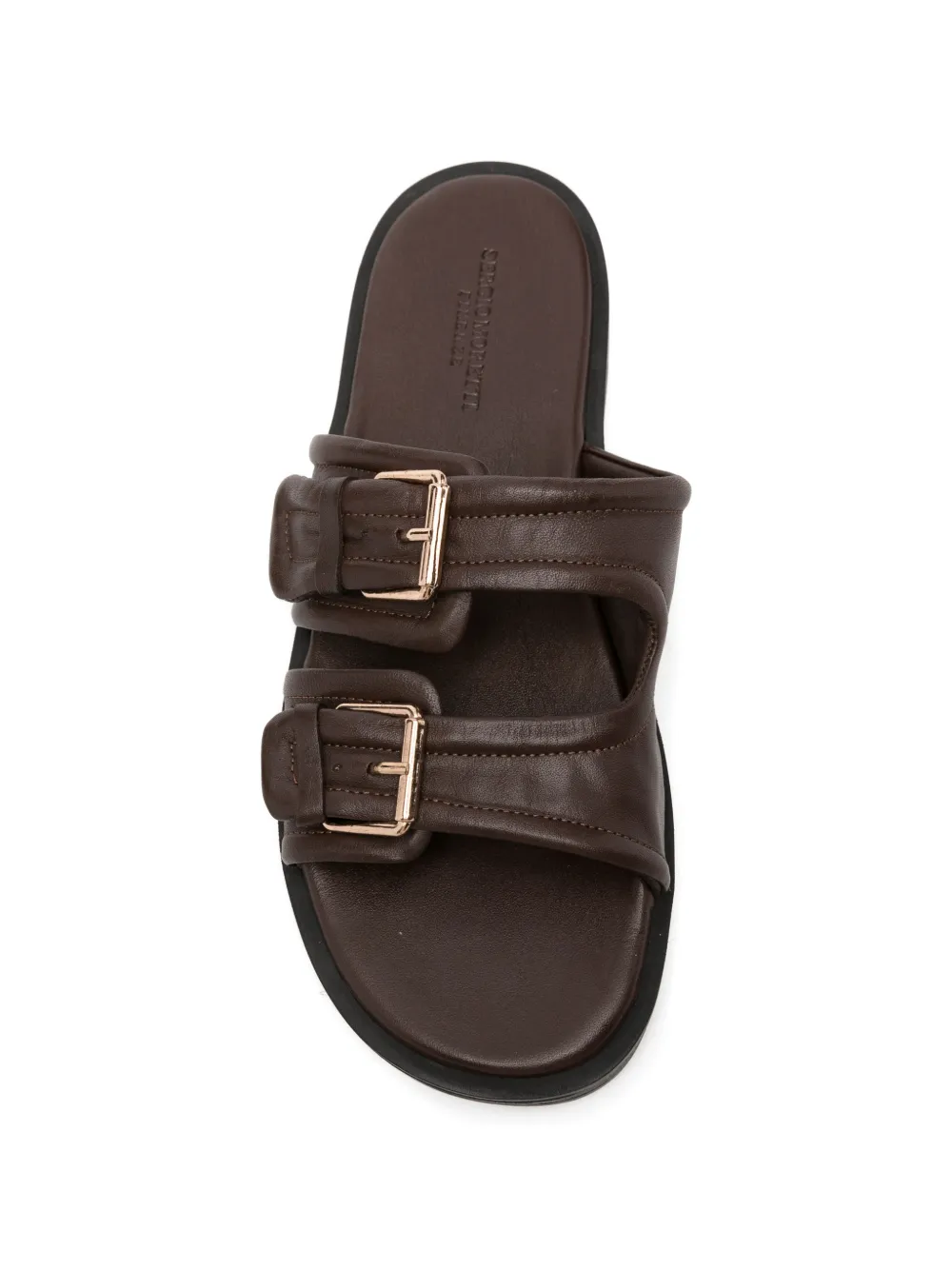 SERGIO MORETTI FIRENZE Sandalen met gesp Bruin