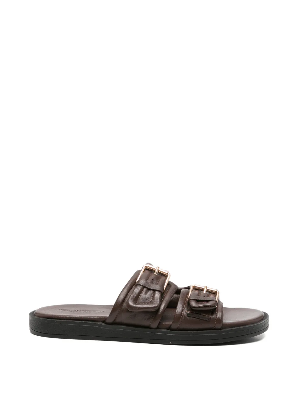SERGIO MORETTI FIRENZE buckle-fastening sandals - Marrone