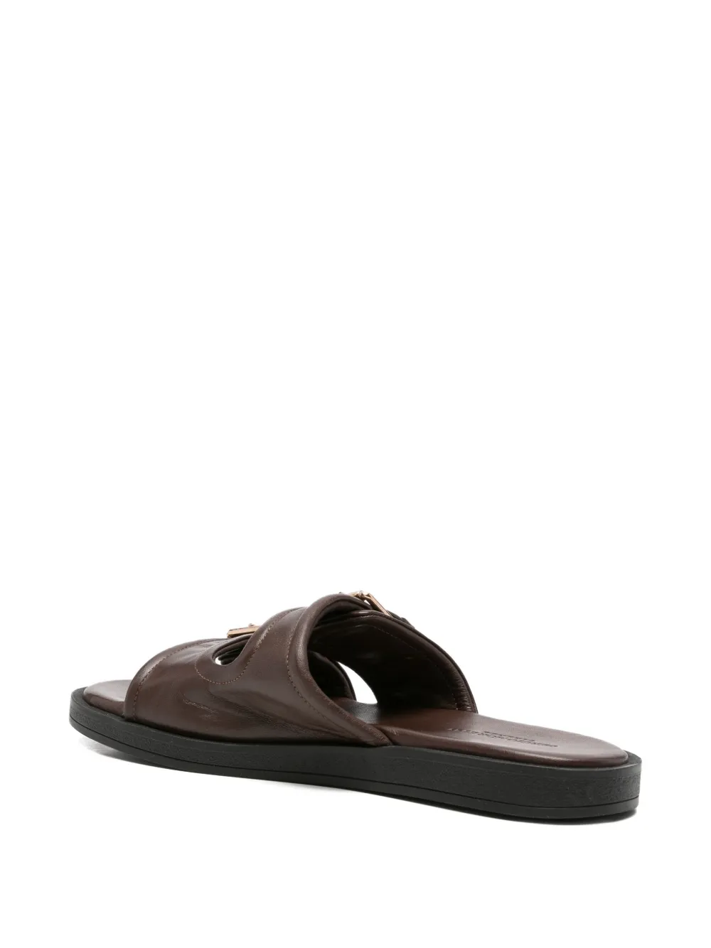 SERGIO MORETTI FIRENZE Sandalen met gesp Bruin