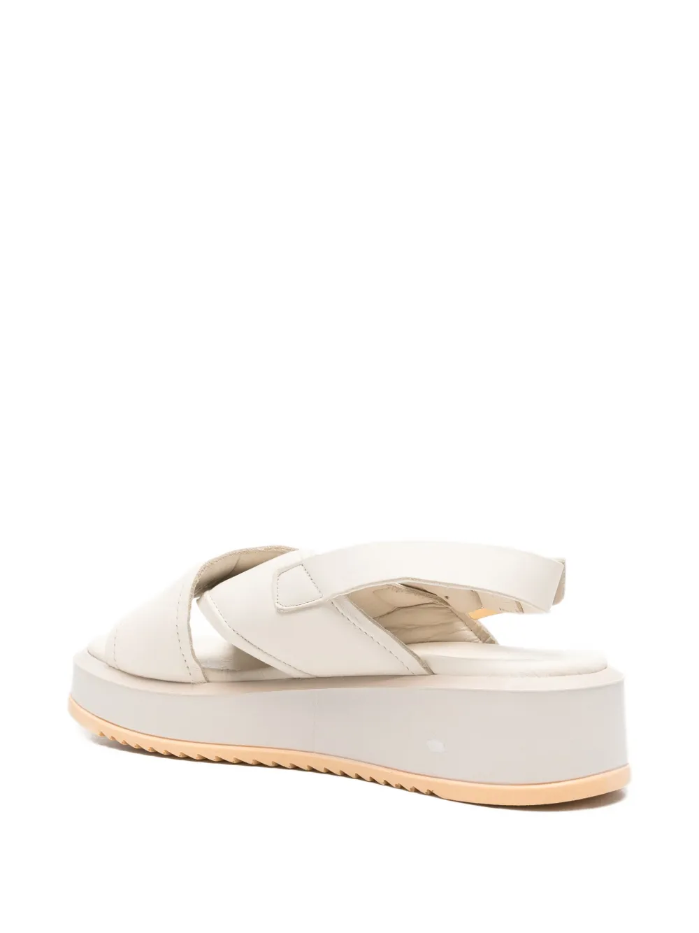 SERGIO MORETTI FIRENZE Sandalen met gekruiste bandjes Wit