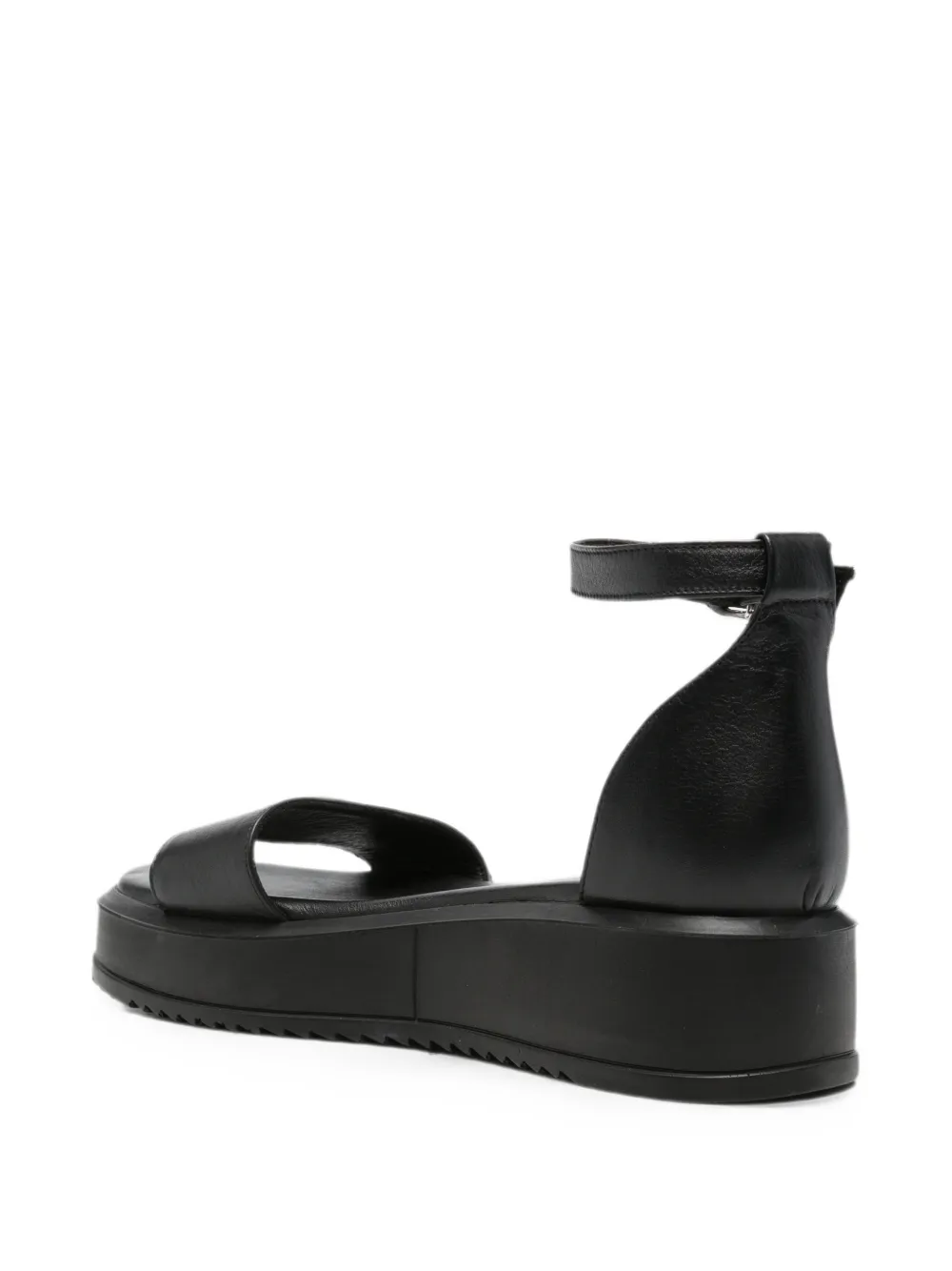 SERGIO MORETTI FIRENZE Sandalen met gesp Zwart
