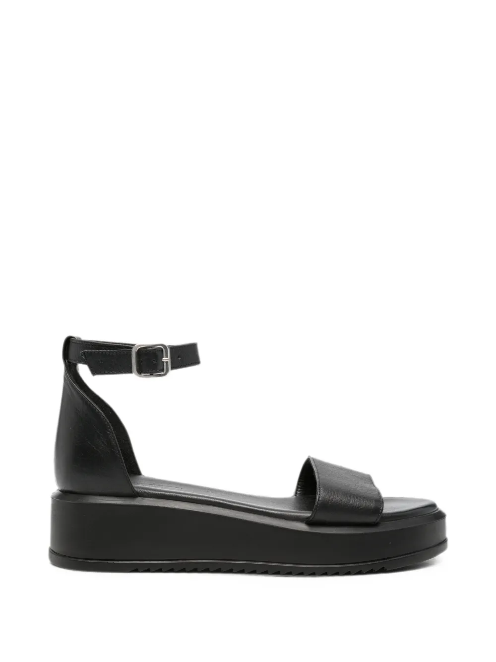 SERGIO MORETTI FIRENZE buckle-fastening sandals - Nero