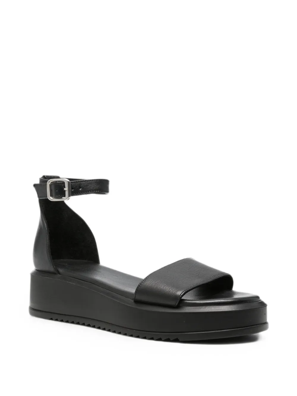 SERGIO MORETTI FIRENZE Sandalen met gesp Zwart
