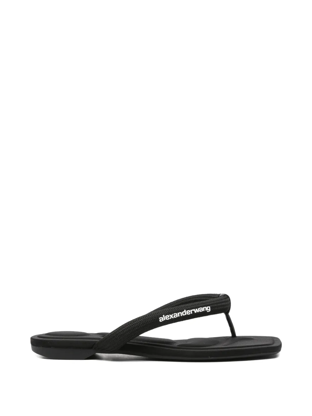 Alexander Wang Jenna logo-print thong-strap sandals Zwart