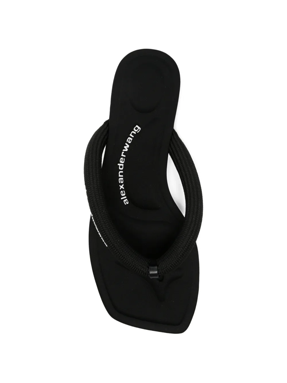 Alexander Wang Jenna logo-print thong-strap sandals Zwart