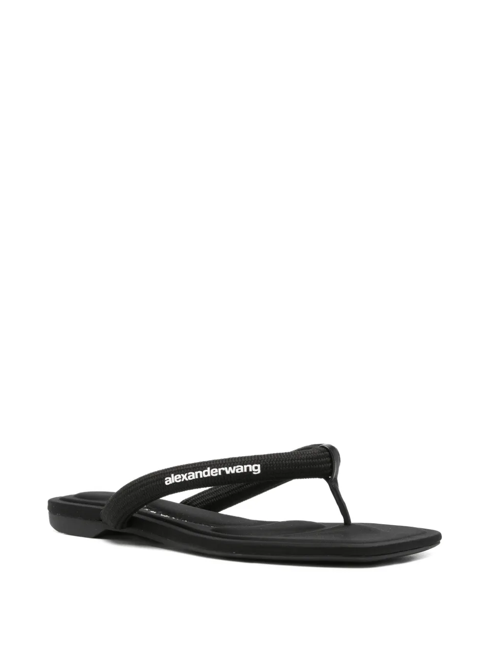 Alexander Wang Jenna logo-print thong-strap sandals Zwart