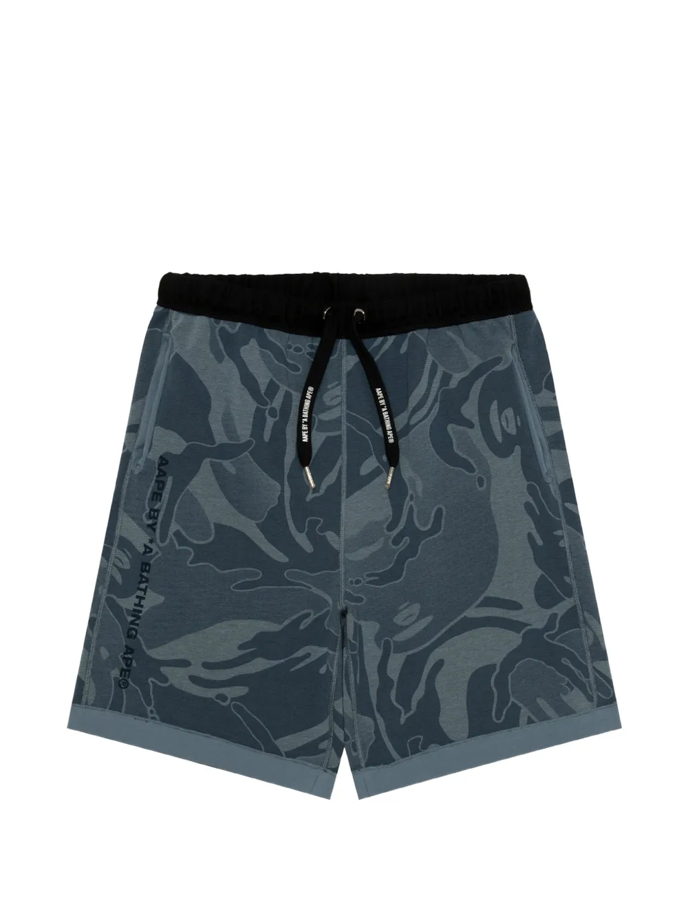 AAPE BY *A BATHING APE® camouflage-print reversible shorts - Blau