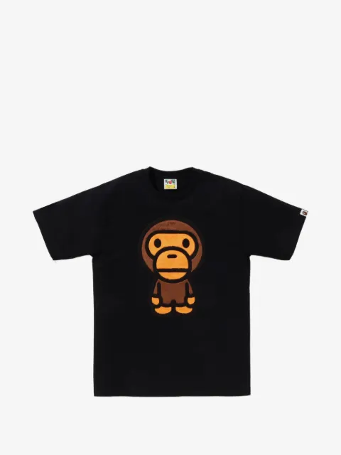 A BATHING APE® Baby Milo chenille-patch T-shirt