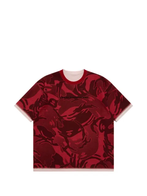 AAPE BY *A BATHING APE® Moonface reversible camouflage-print T-shirt
