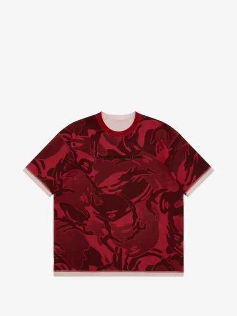 AAPE BY *A BATHING APE® Moonface reversible camouflage-print T-shirt