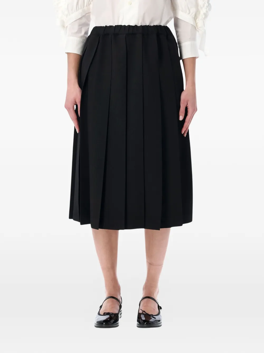 Comme Des Garçons Girl pleated midi skirt - Nero