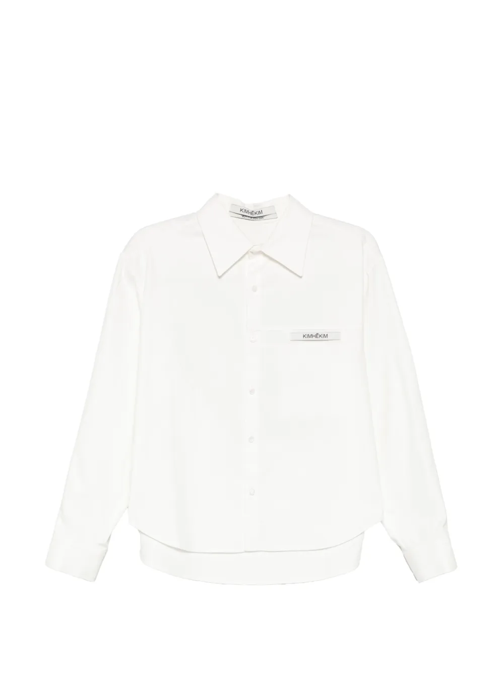 Kimhekim Heart cut-out shirt - Bianco