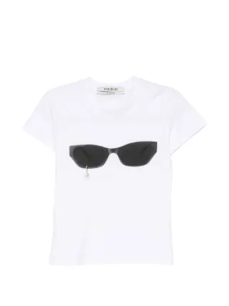KIMHEKIM サングラスモチーフ Tシャツ ホワイト　新作 Kimhekim Sunglasses Tシャツ | ホワイト | FARFETCH JP
