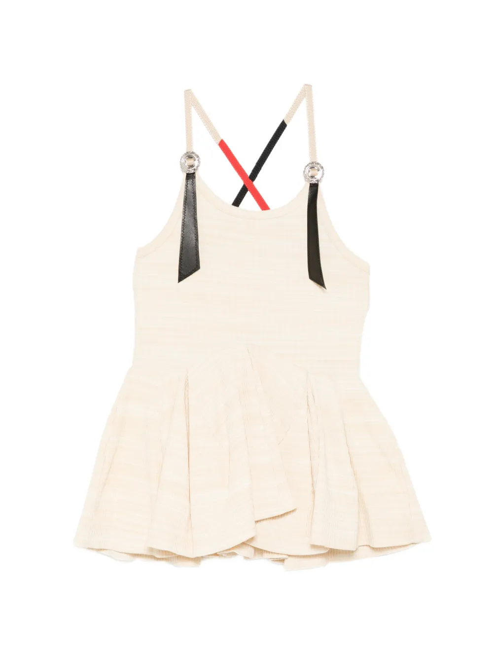TOGA TOO flared ribbed top - Toni neutri