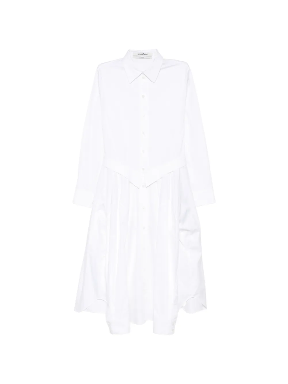 Kimhekim belted panelled shirt dress