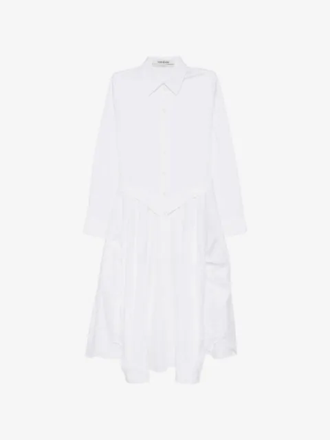 Kimhekim belted panelled shirt dress