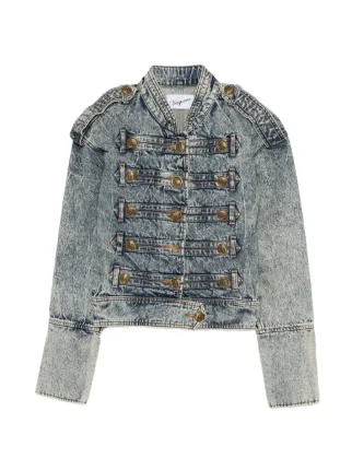 Vaquera Jaqueta Jeans Cropped Napoleon | Azul | FARFETCH BR