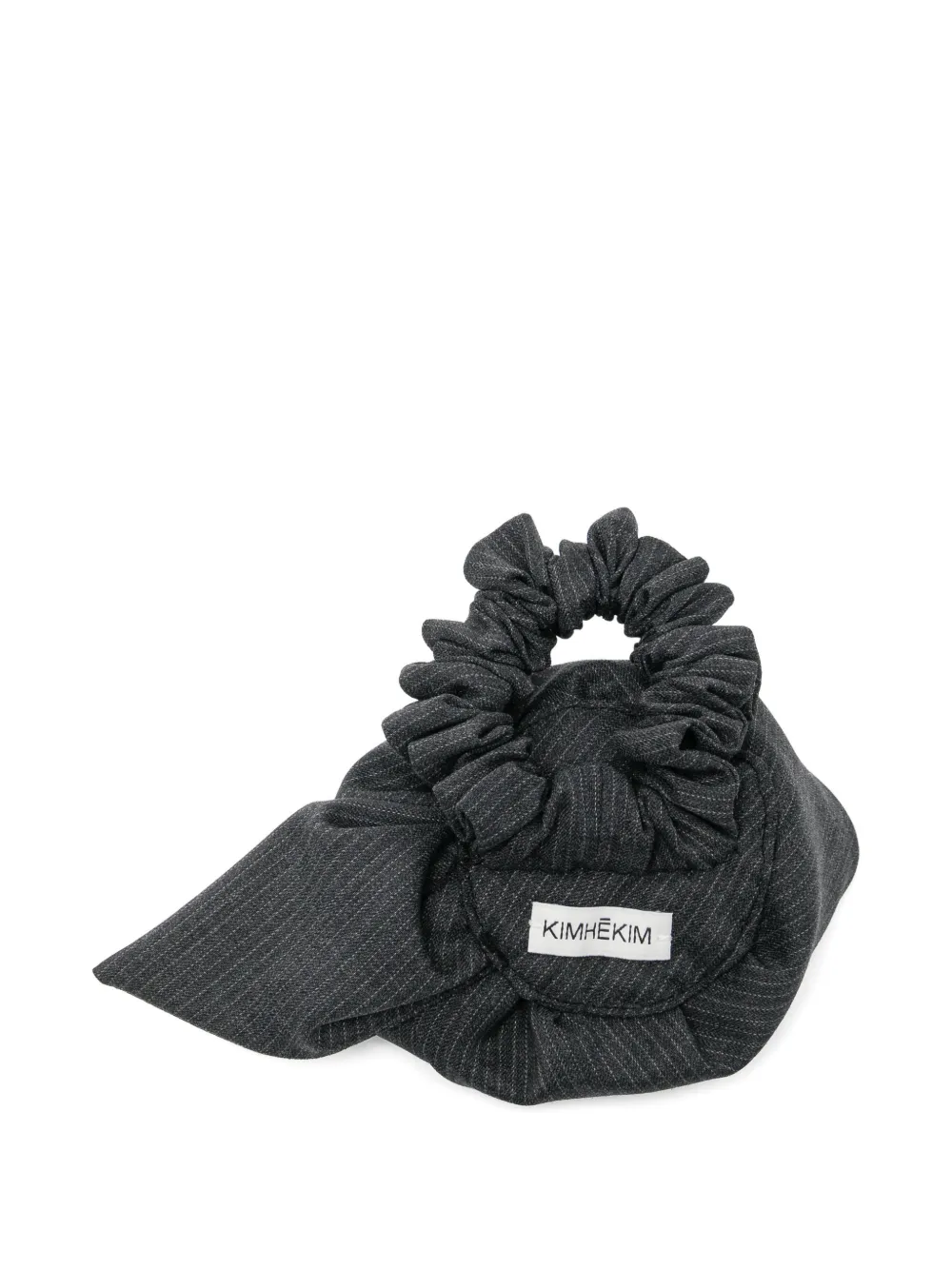 Kimhekim Oversized satijnen scrunchie Blauw