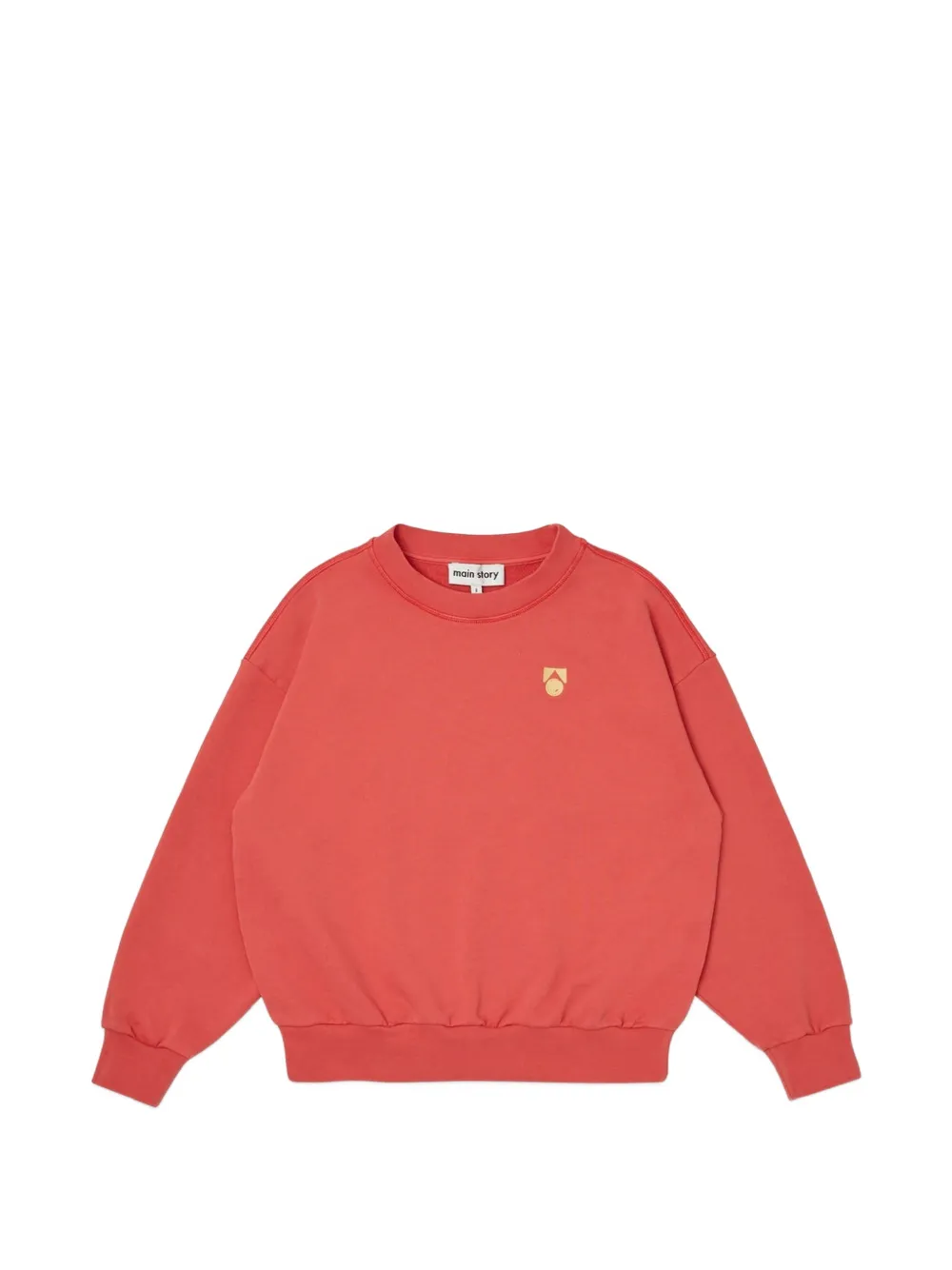 main story logo-print drop-shoulder sweater - Rosso