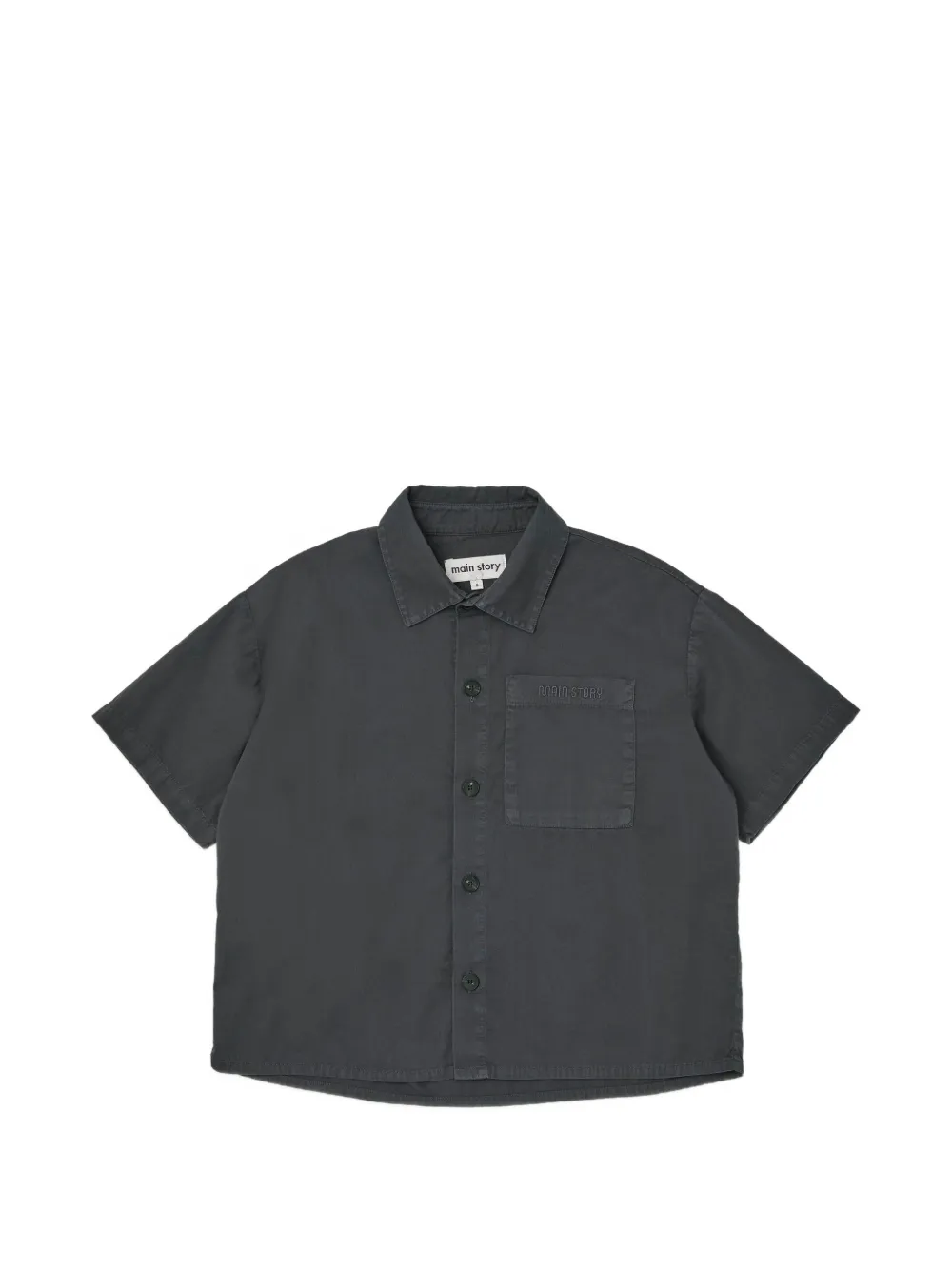 main story chest-pocket short-sleeve shirt - Grigio