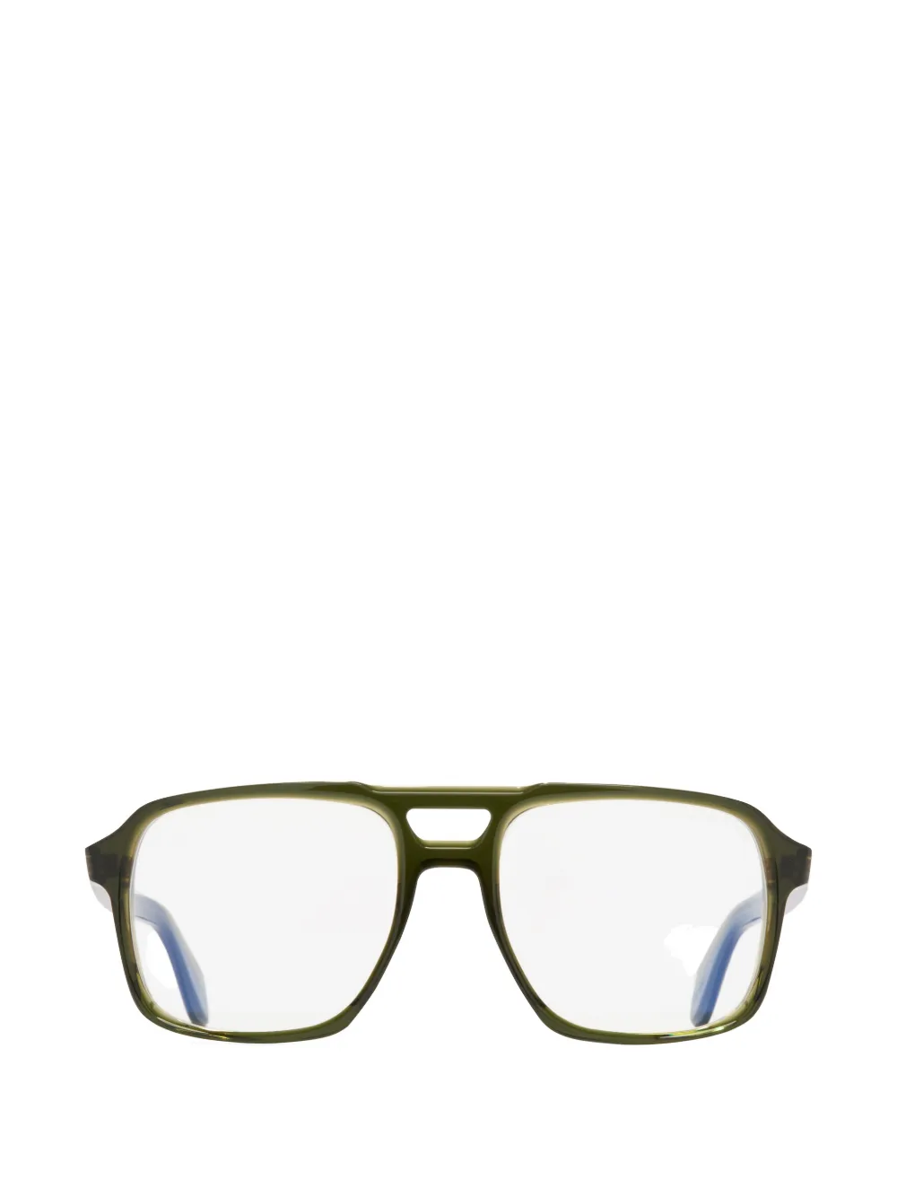 Cutler & Gross double-bridge pilot-frame glasses - Verde