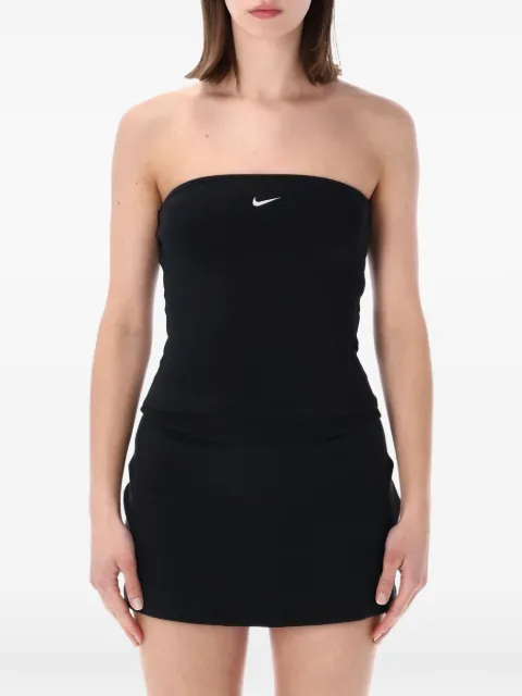 Nike Swoosh logo-embroidered tube top