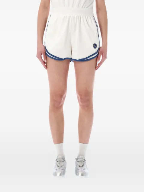 Nike contrast-trim logo-patch shorts