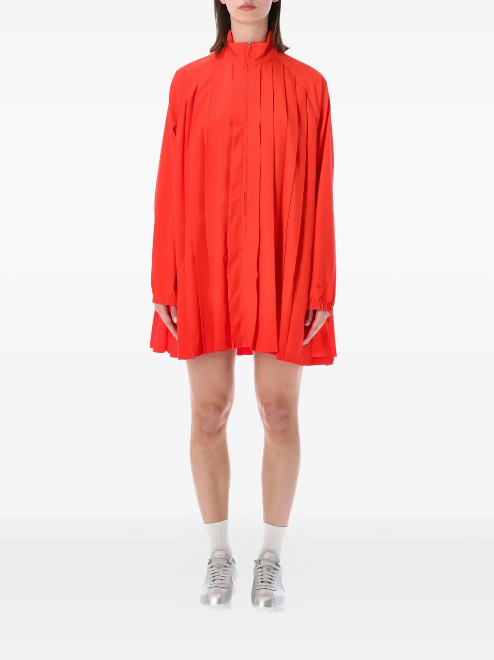 Nike oversized pleated mini dress - Rosso