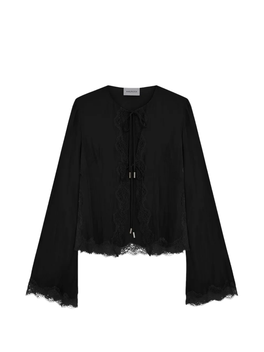 16Arlington Filipa lace-trims blouse - Black