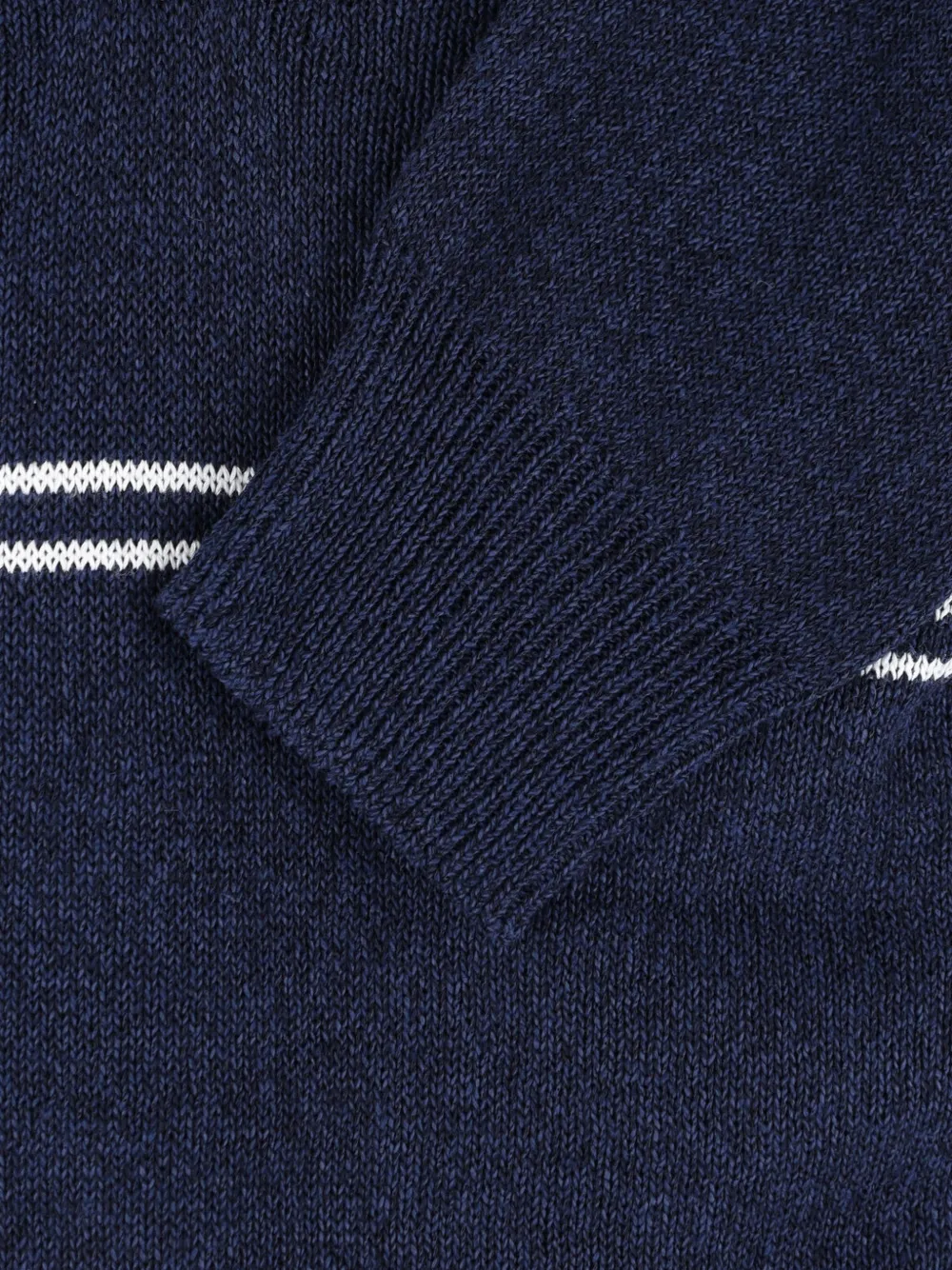  Dunst Jersey A Rayas Con Cuello En V - Azul 