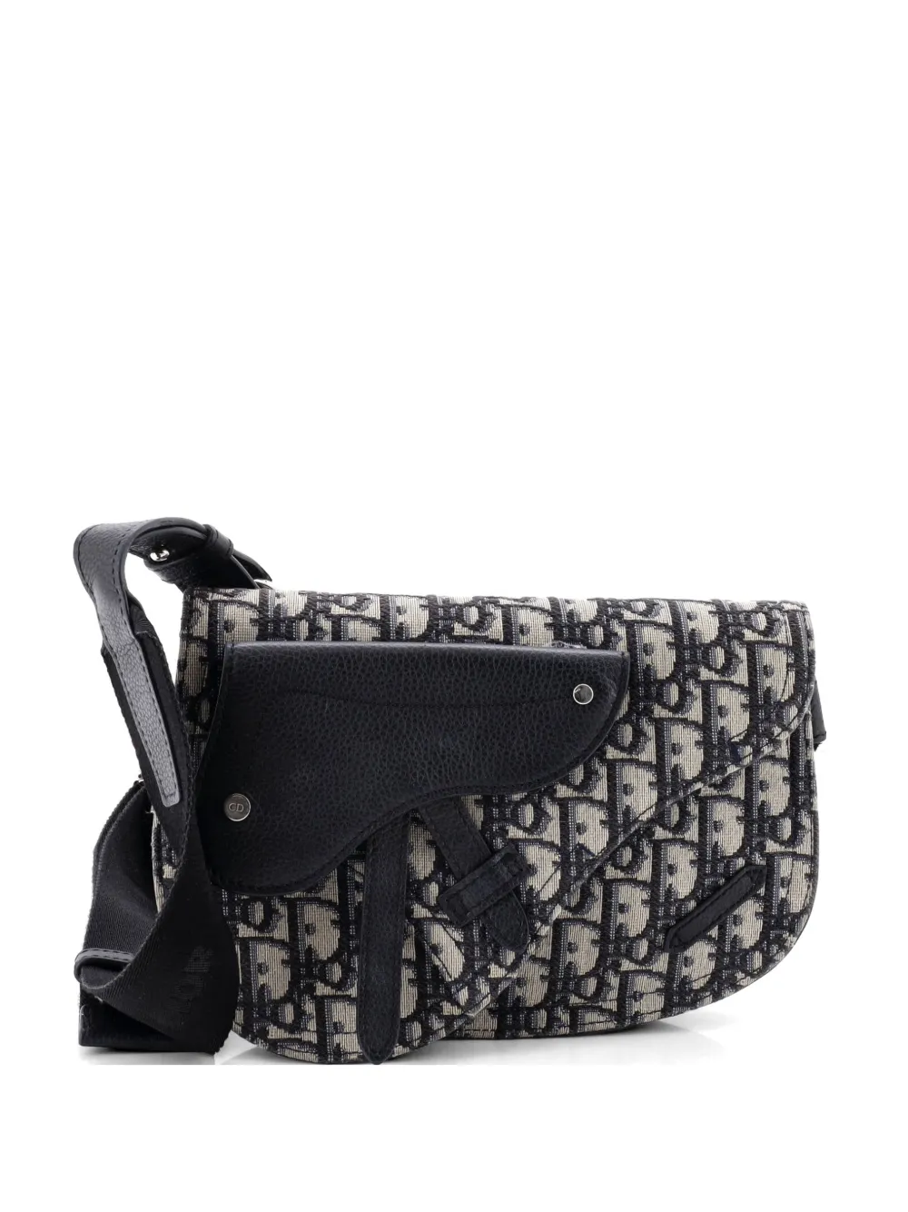 Christian Dior Pre-Owned Saddle Messenger Pouch Oblique Canvas crossbody bag - Schwarz