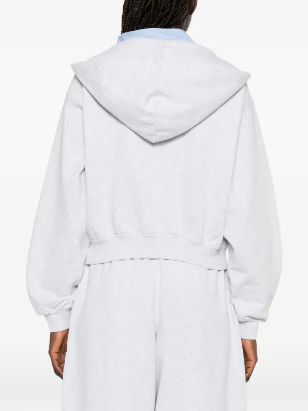 Alexander Wang クロップド パーカー | グレー | FARFETCH JP