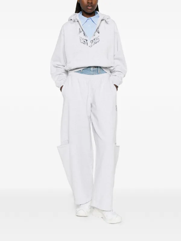 Alexander Wang クロップド パーカー | グレー | FARFETCH JP
