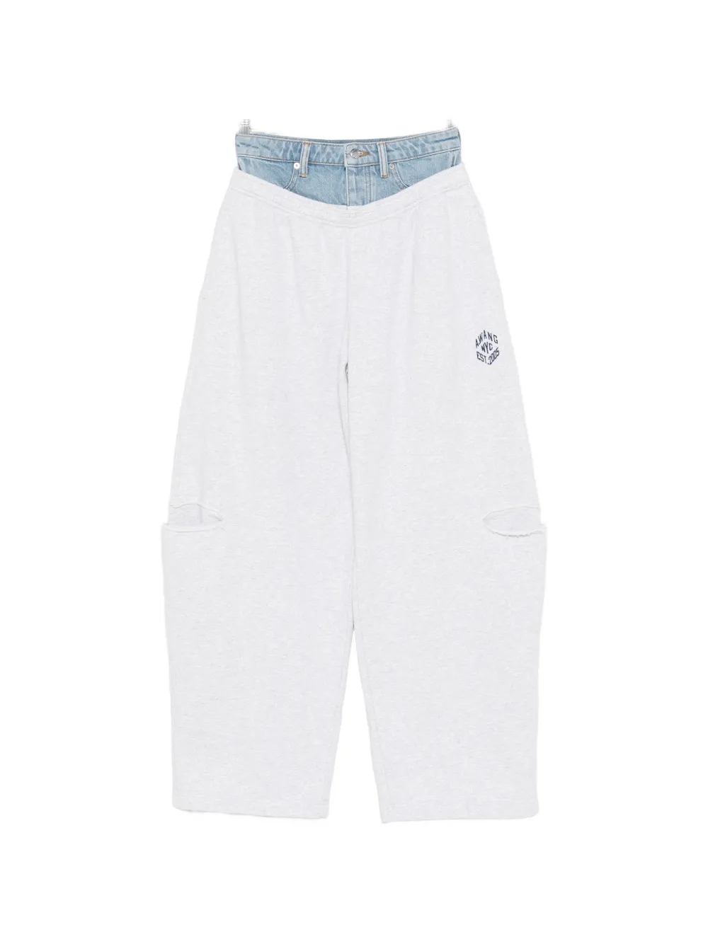 Alexander Wang logo-embroidered track pants - Grigio
