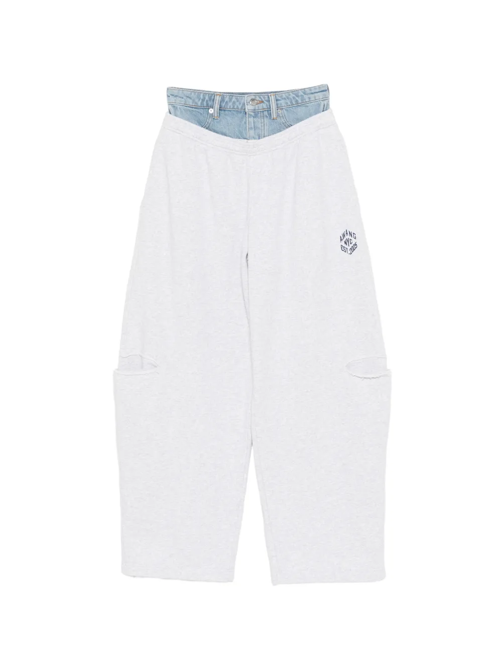 Alexander Wang logo-embroidered track pants - Grigio