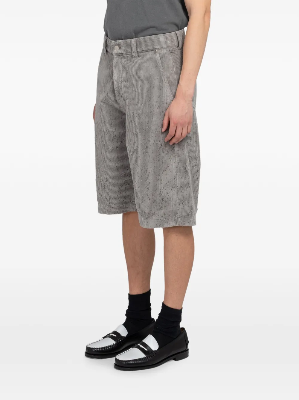 mfpen Edition ribfluwelen shorts Grijs