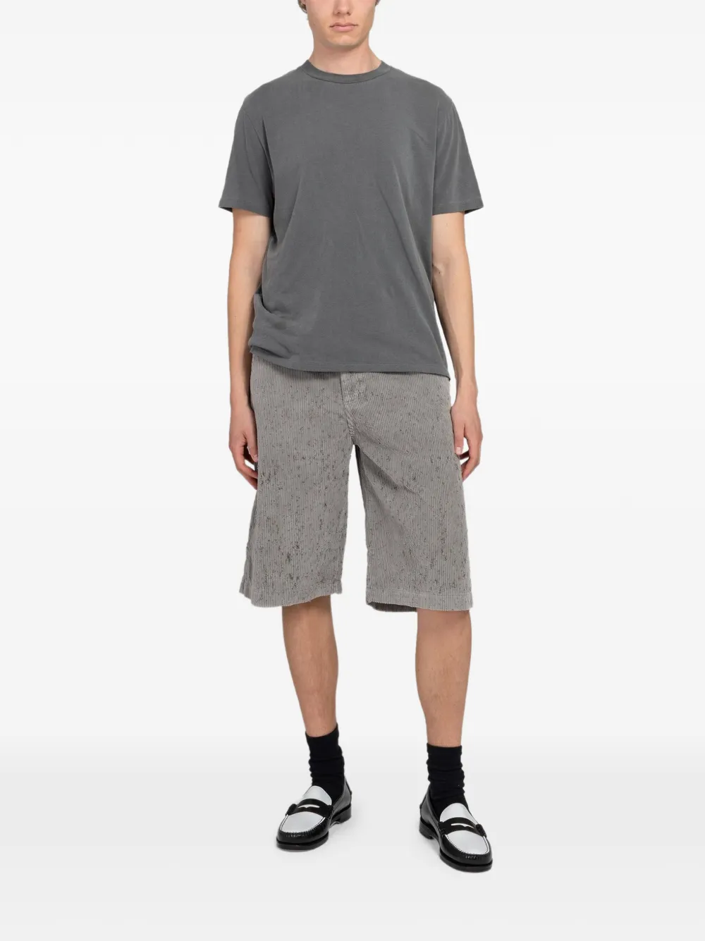 mfpen Edition ribfluwelen shorts Grijs