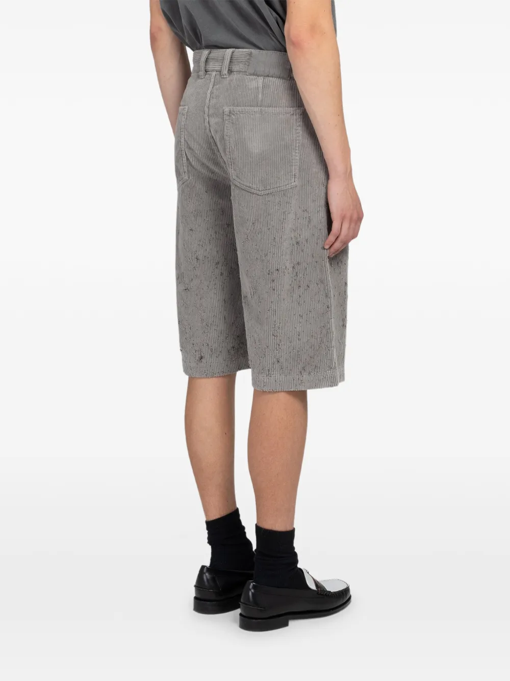 mfpen Edition ribfluwelen shorts Grijs