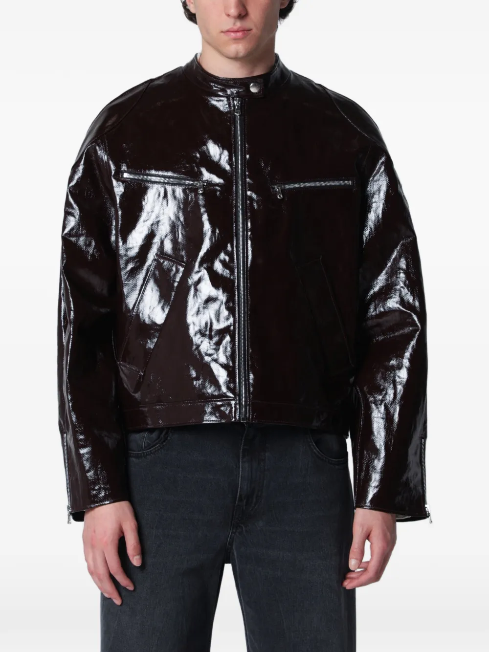 Séfr Ristretto Racer laminated jacket - Braun
