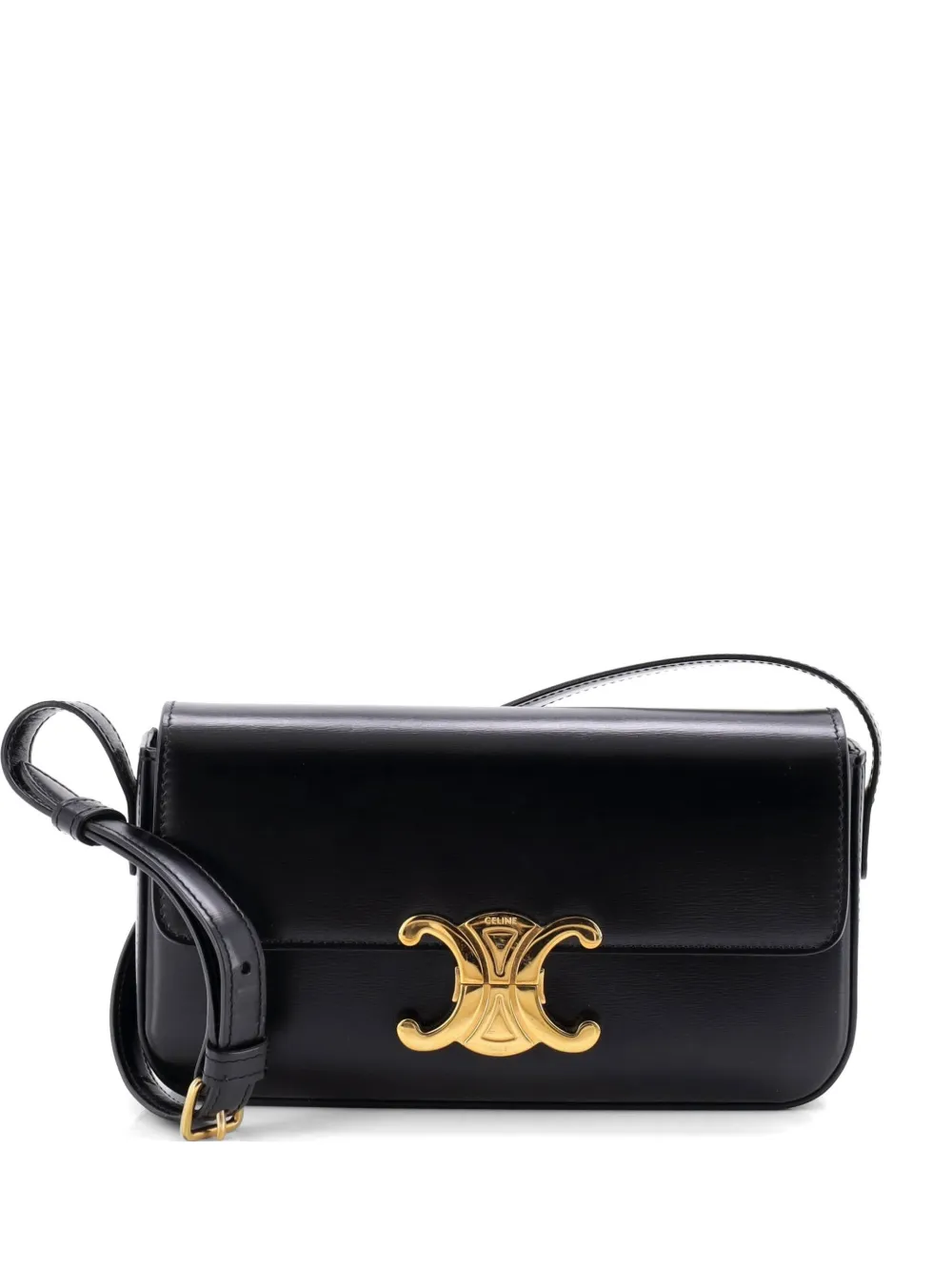 Celine Pre-Owned Triomphe East-West Smooth Calfskin shoulder bag - Schwarz