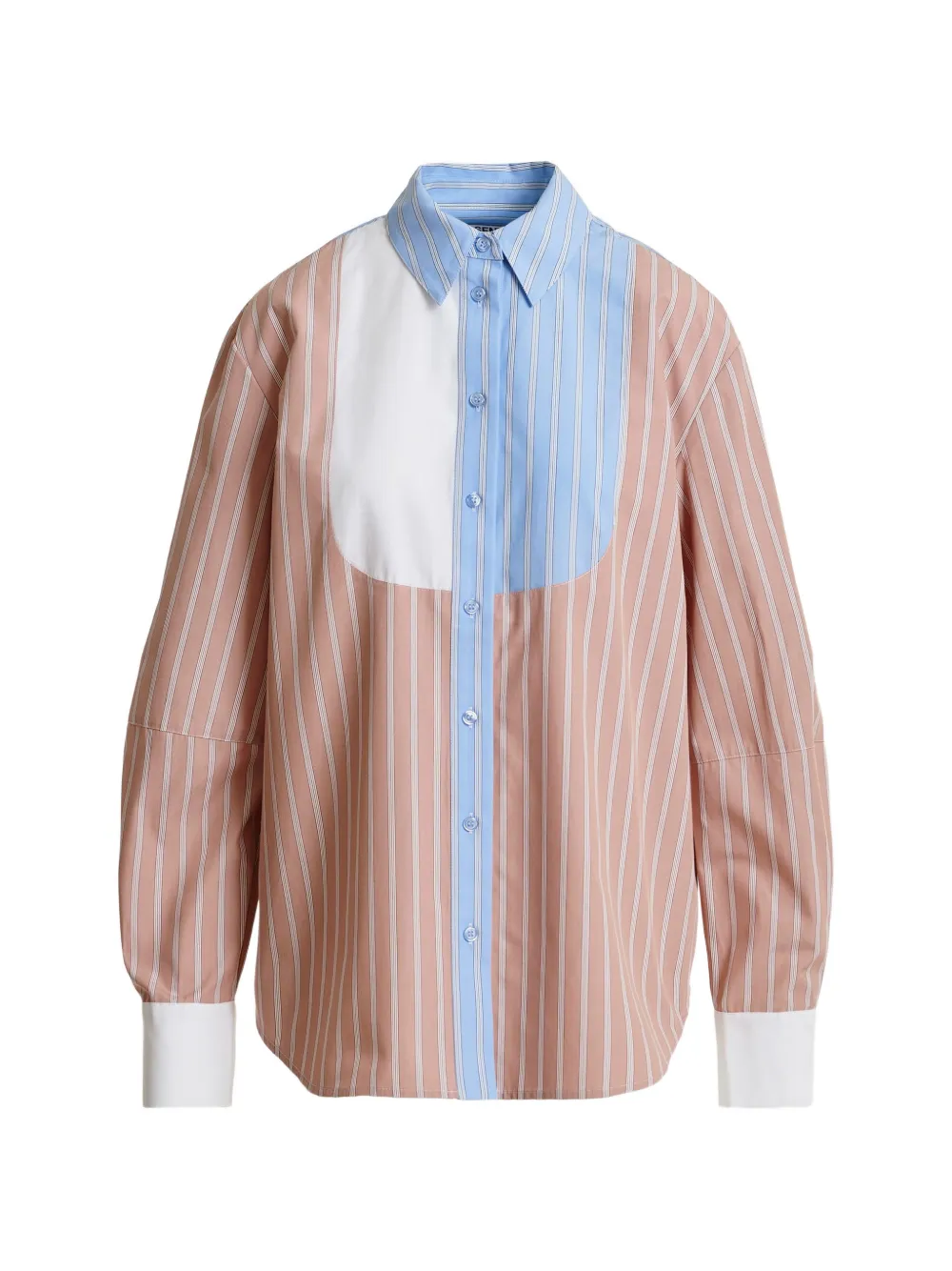 Essentiel Antwerp striped oversized shirt - Toni neutri