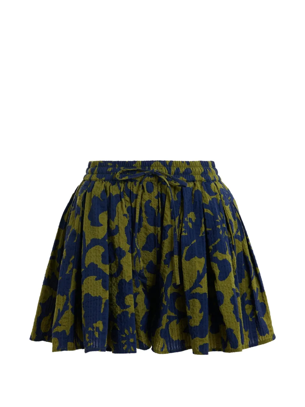 Essentiel Antwerp floral-print flared shorts - Verde