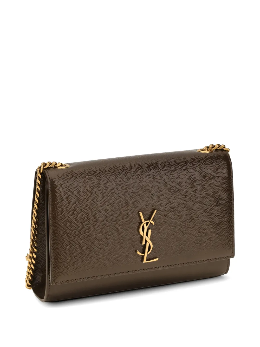  Saint Laurent Bolso De Hombro New Kate De Piel - Marrón 