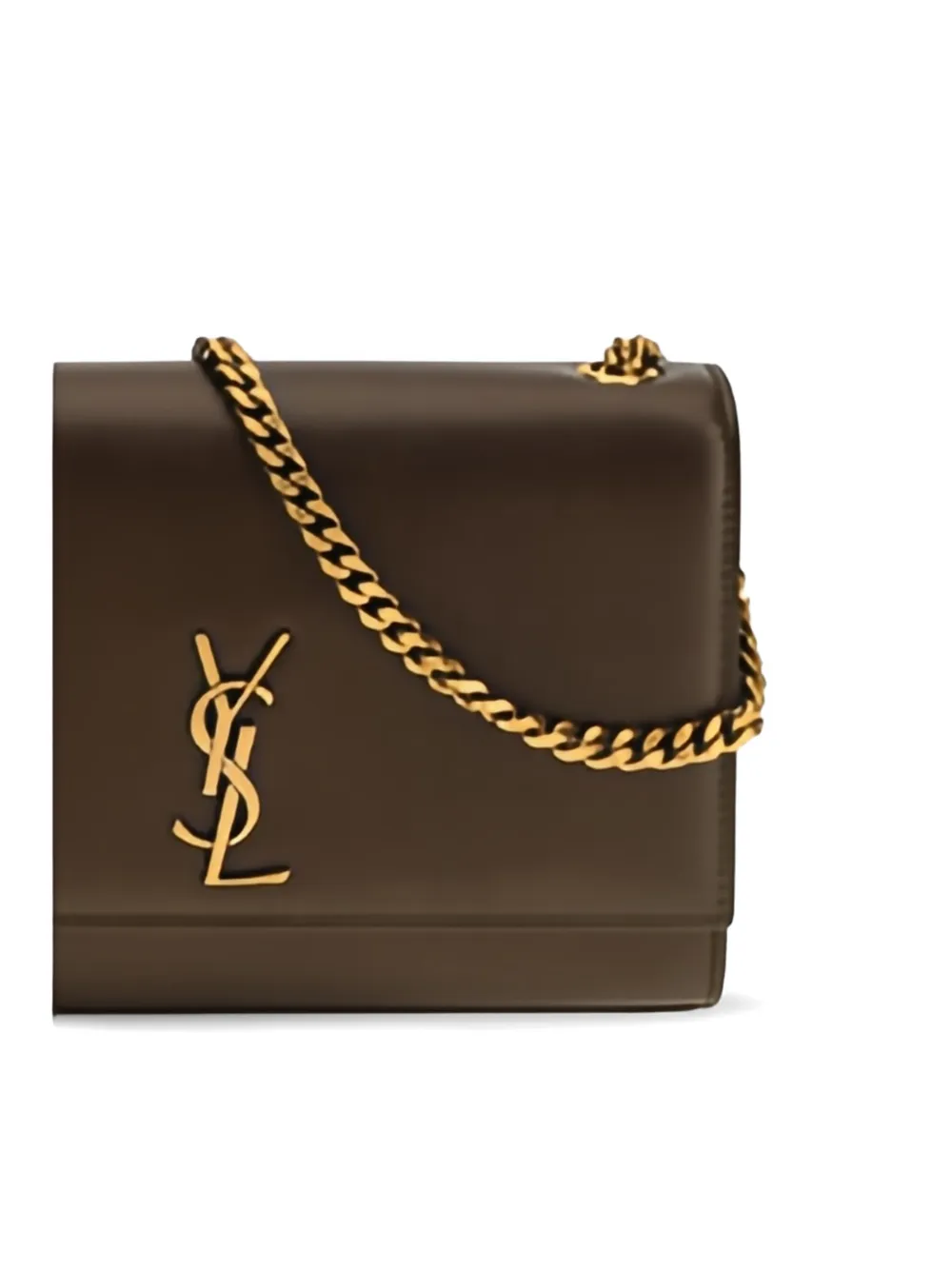 Saint Laurent Kate leren schoudertas Bruin