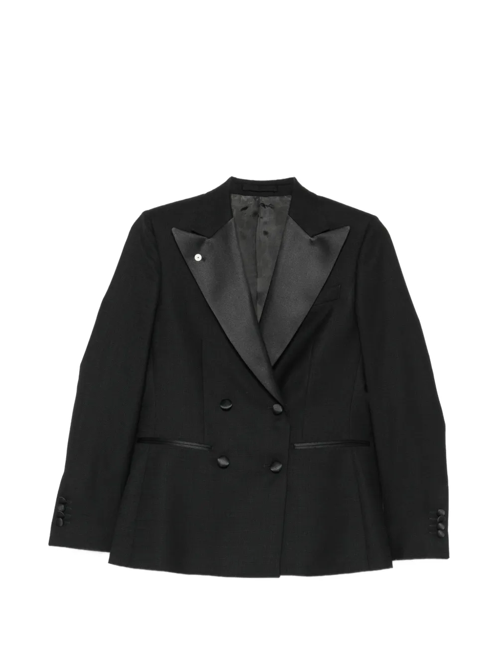 LUIGI BIANCHI MANTOVA double-breasted blazer - Nero