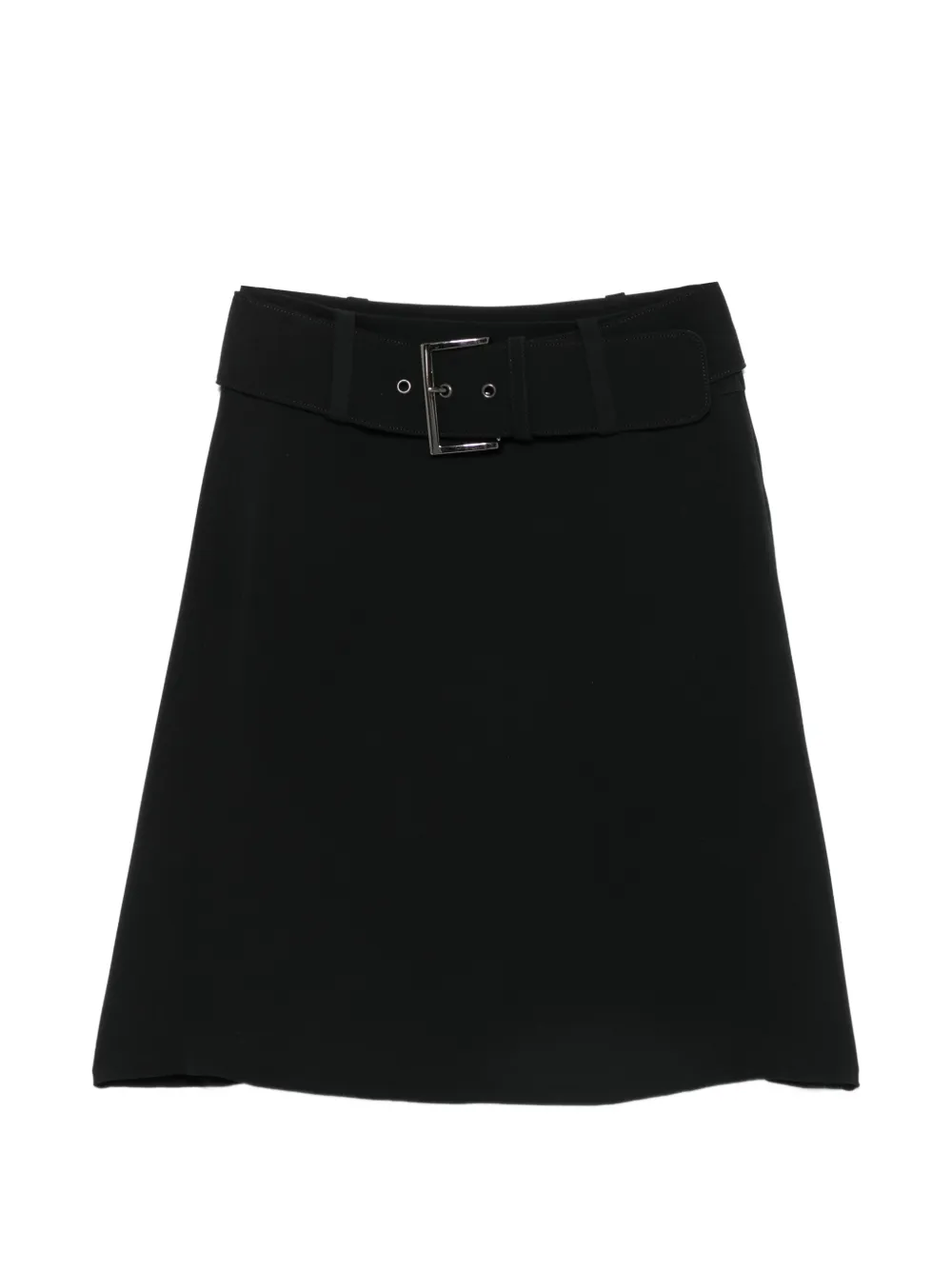 Giorgio Armani Pre-Owned 2010s belted midi skirt - Nero