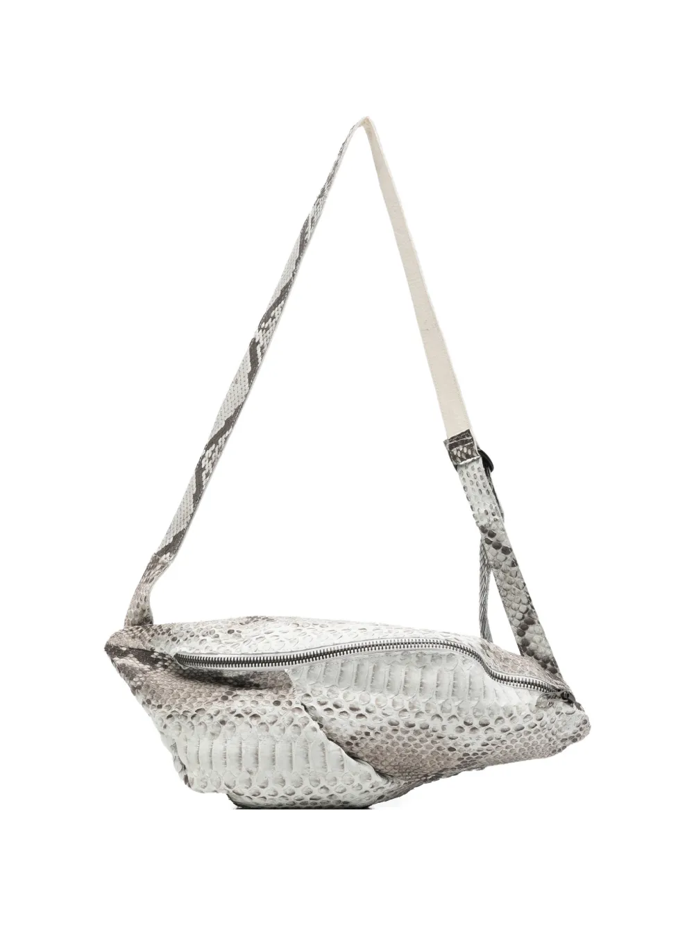 Leon Emanuel Blanck Distortion snakeskin-effect belt bag - Nude