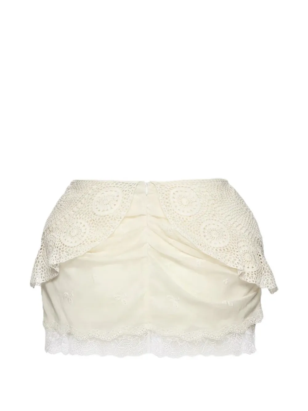 Magda Butrym Mini-rok met gehaakte afwerking Wit